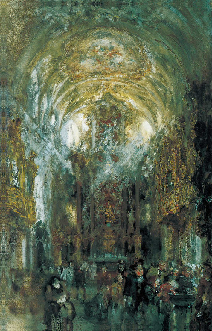  Adolpyh Von Menzel —— 雷根斯堡教堂